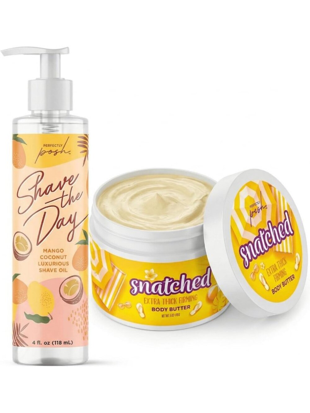 Tropical Coconut Body Care Set - 2-Piece Moisturizing Collection for Radiant